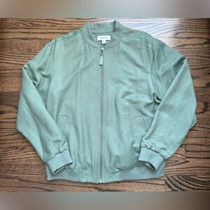 NWOT Nordstrom Bomber Jacket - olive green - size small